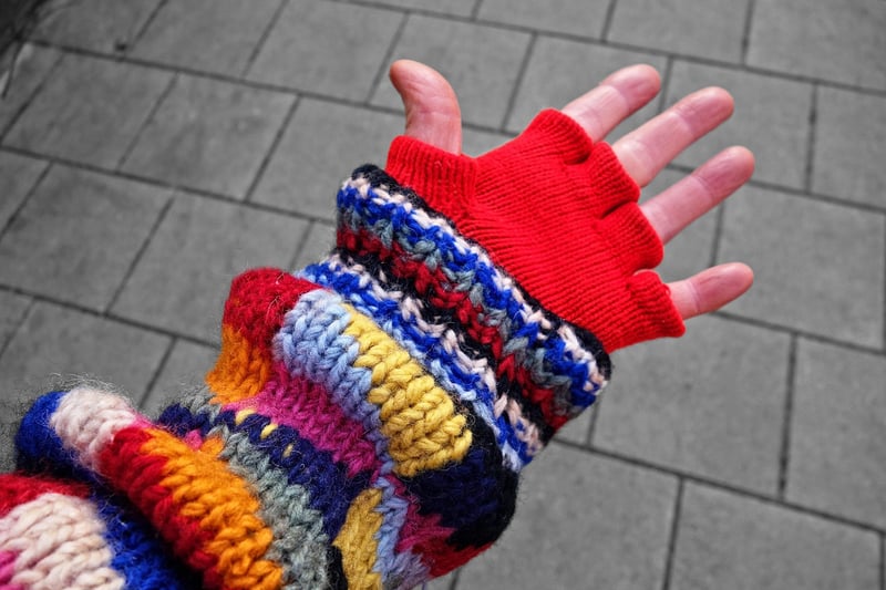 Sweater sleeve mittens